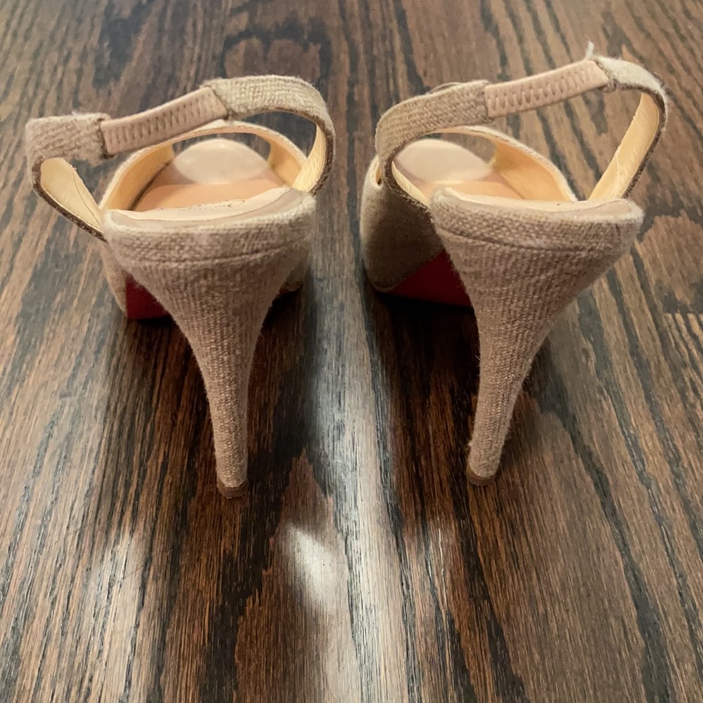 Christian Louboutin Sling-Back Platform EU 39 US 9 - Picture 3 of 7